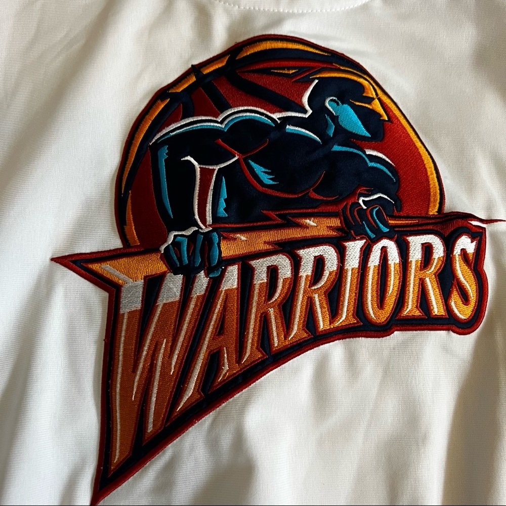 VTG Golden State Warriors Starter Jacket Sz XL NBA Authentics Old Logo 90’s Y2K - Picture 9 of 15
